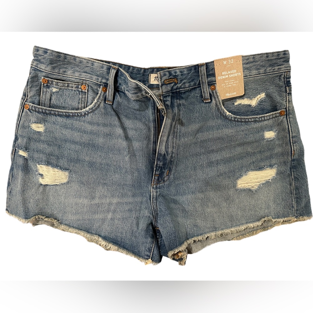 NWT Madewell Relaxed Denim Shorts